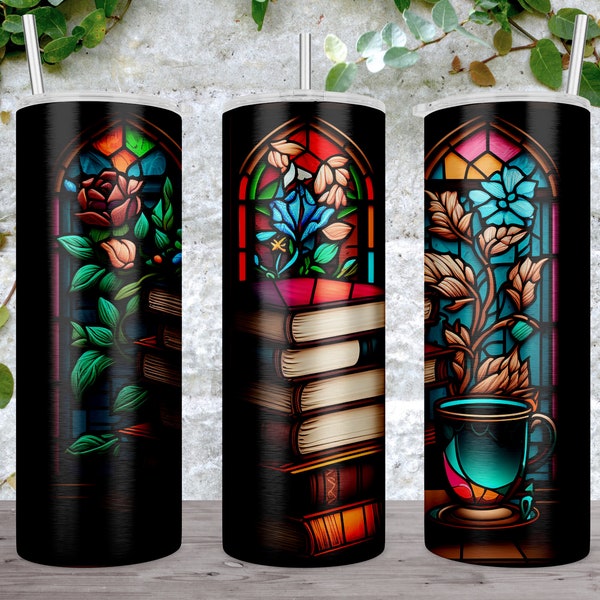 20Oz Skinny Tumbler, Book Lover Tumbler, Dark Sublimation, Skinny Tumbler Wrap, Digital Design, Vintage Book Pages, 20Oz Tumbler Design