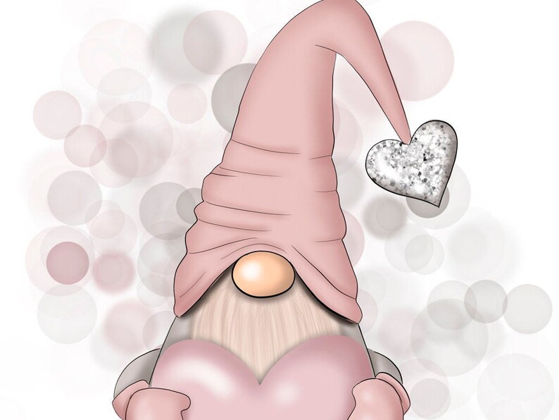 Download Gnome With Heart Sublimation Designs Digital Design Love ...