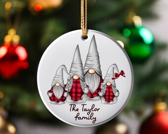 Personalized Christmas Round Ornament, Png Sublimation, Png Digital Design, Family Name Christmas, Family Christmas Gift, Custom Ornament