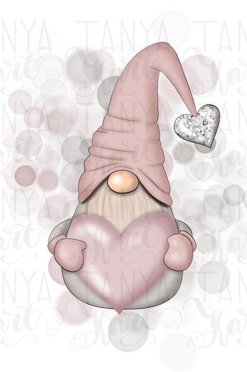 Download Gnome With Heart Sublimation Designs Digital Design Love ...