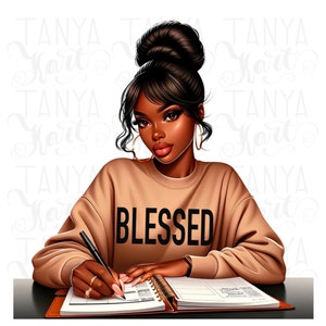 Black Queen PNG, Blessed Mama Sublimation Designs for Digital Files & Wall Art, Simply Blessed, Faith PNG Images for Shirt Design