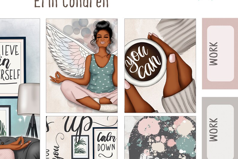 Mental Self Care Erin Condren Stickers Self Care Stickers - Etsy
