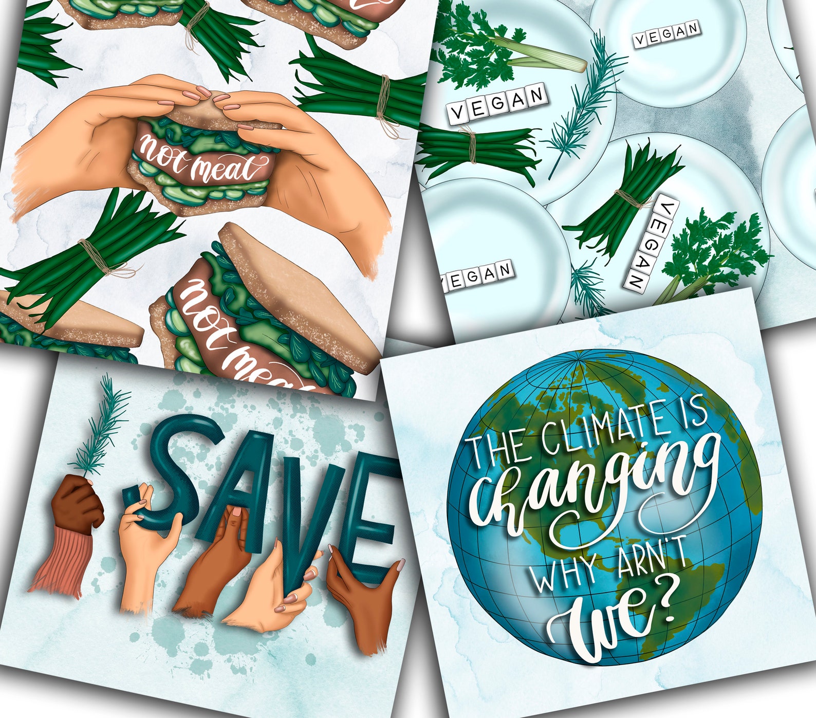 Vegan Papers Eco Friendly Patterns Design Papers African Etsy UK