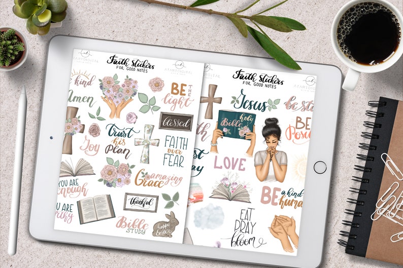 Prayer Stickers Goodnotes 5 Planner Bible Study Notability Etsy Canada