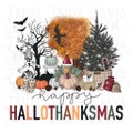 Hallo Thanksmas, Turkey Png, Sublimation Designs, Merry Christmas, Digital Download, Happy Halloween, Pumpkin Patch, Christmas Tree