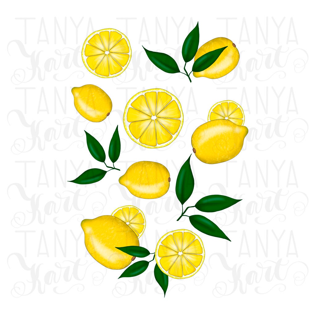 Lemon Png Sublimation File Print T-shirt Whimsical Design | Etsy UK
