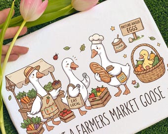 Farmers Market Goose PNG | Cute Goose Sublimation | Just a Farmers Market Goose | Harvest Market Shirt | Gift for Granny |  Market Lover