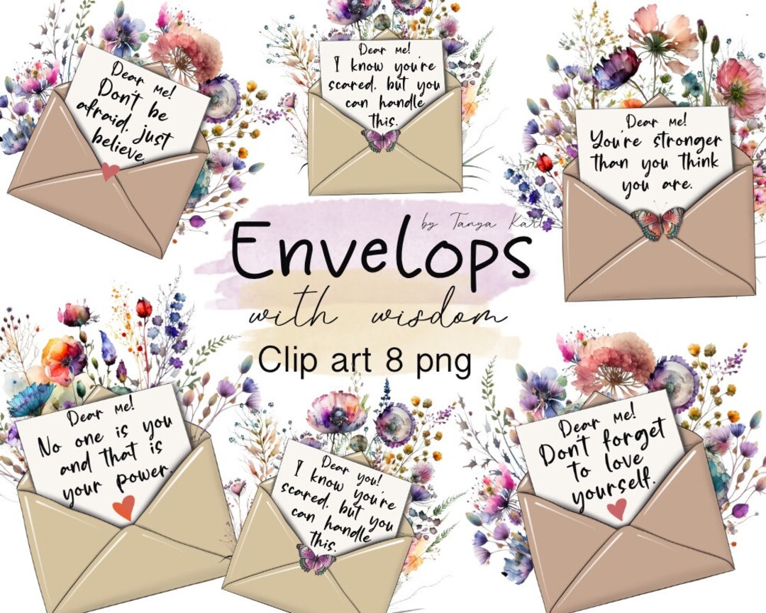Mental Health PNG Stickers: Positive Affirmations, Planner Art (digital ...