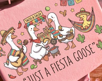 Fiesta Gans PNG | Lustige Taco Gans Sublimation | Niedliches mexikanisches Gans Design | Nur eine Fiesta Gans |Nur eine Fiesta Gans DTG |Digital Download