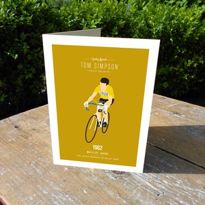 Tom Simpson Maillot Jaune_Greetings card