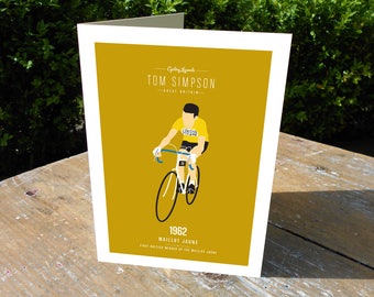 Tom Simpson Maillot Jaune_Grußkarte