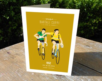 Bartali Coppi_Greetings Card