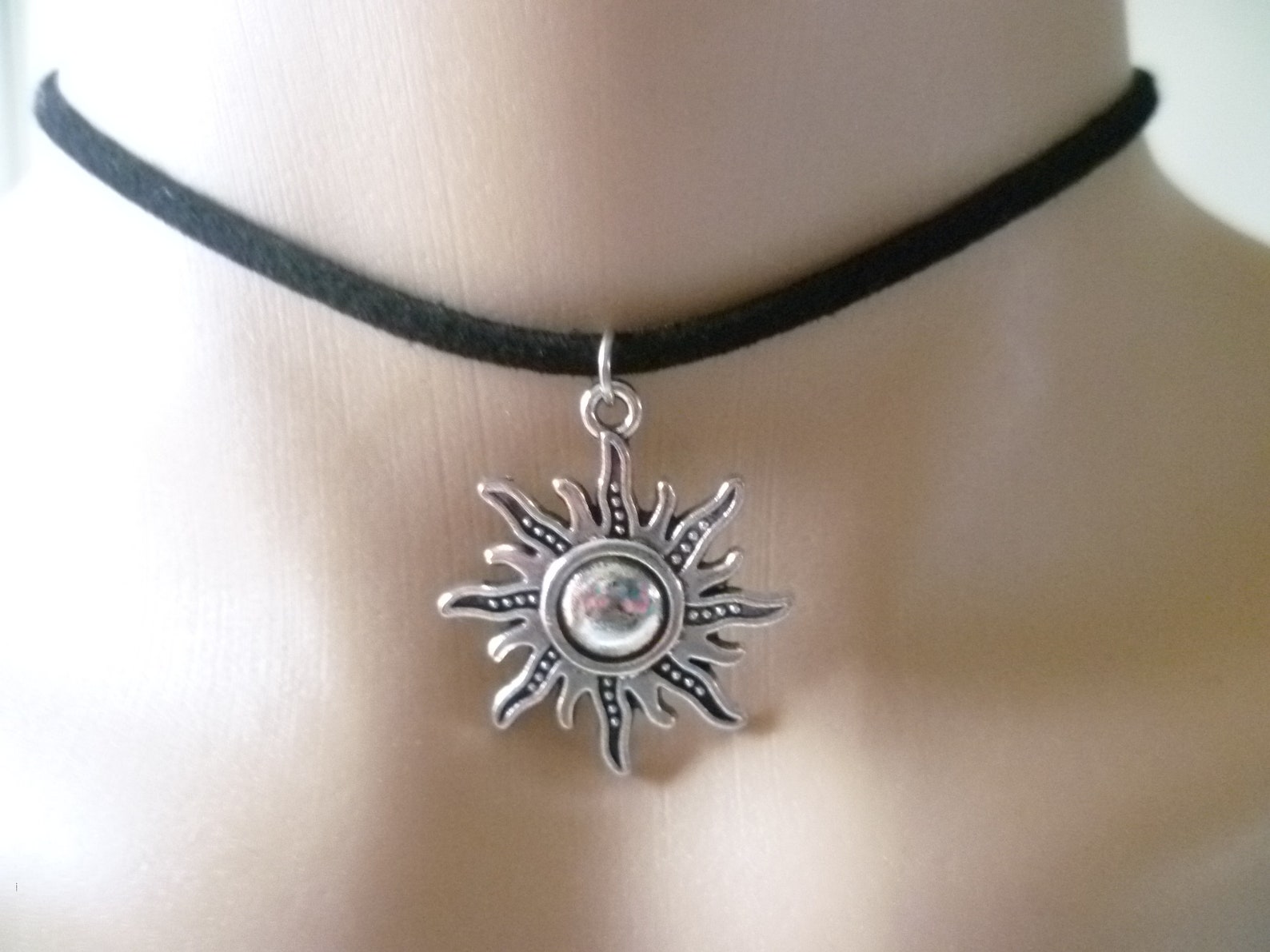 Sun and Moon Choker Setblack Chokerbest Friends Giftwiccan | Etsy