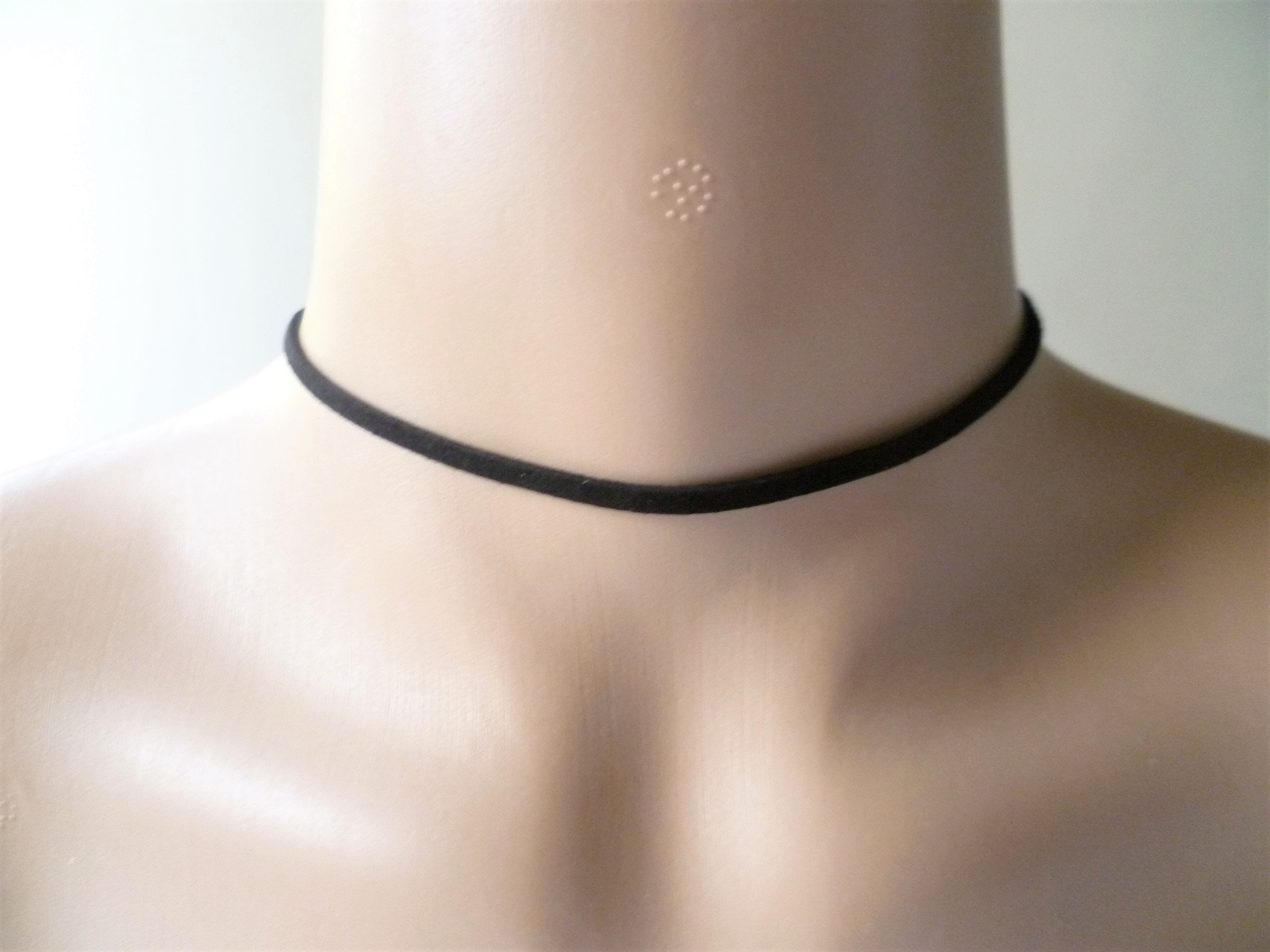 TINKSKY Choker Collar Necklace Leather Punk Gothic Pu Goth Studded