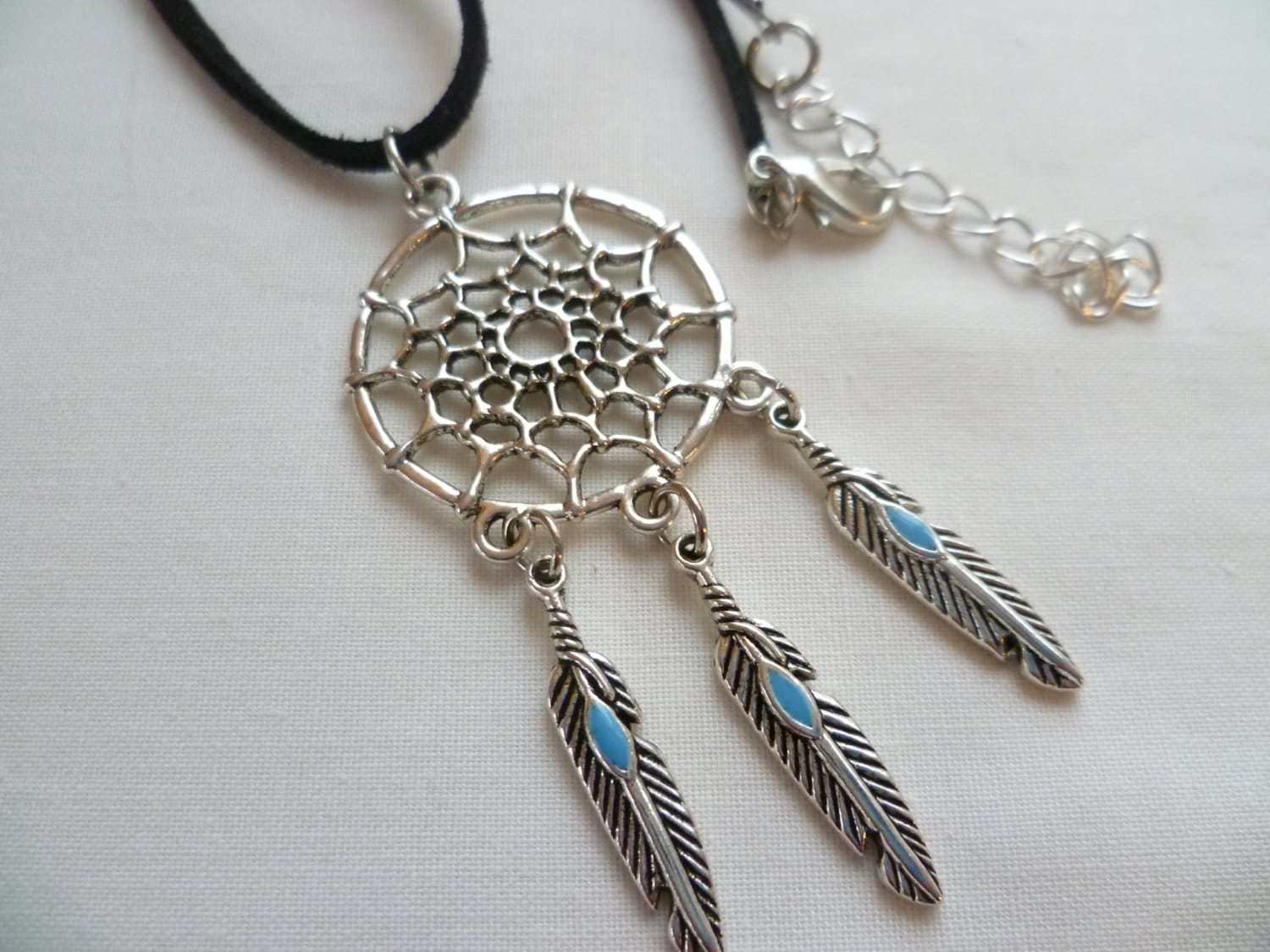 Dream Catcher Necklace Silver Necklacedream Catcher Etsy