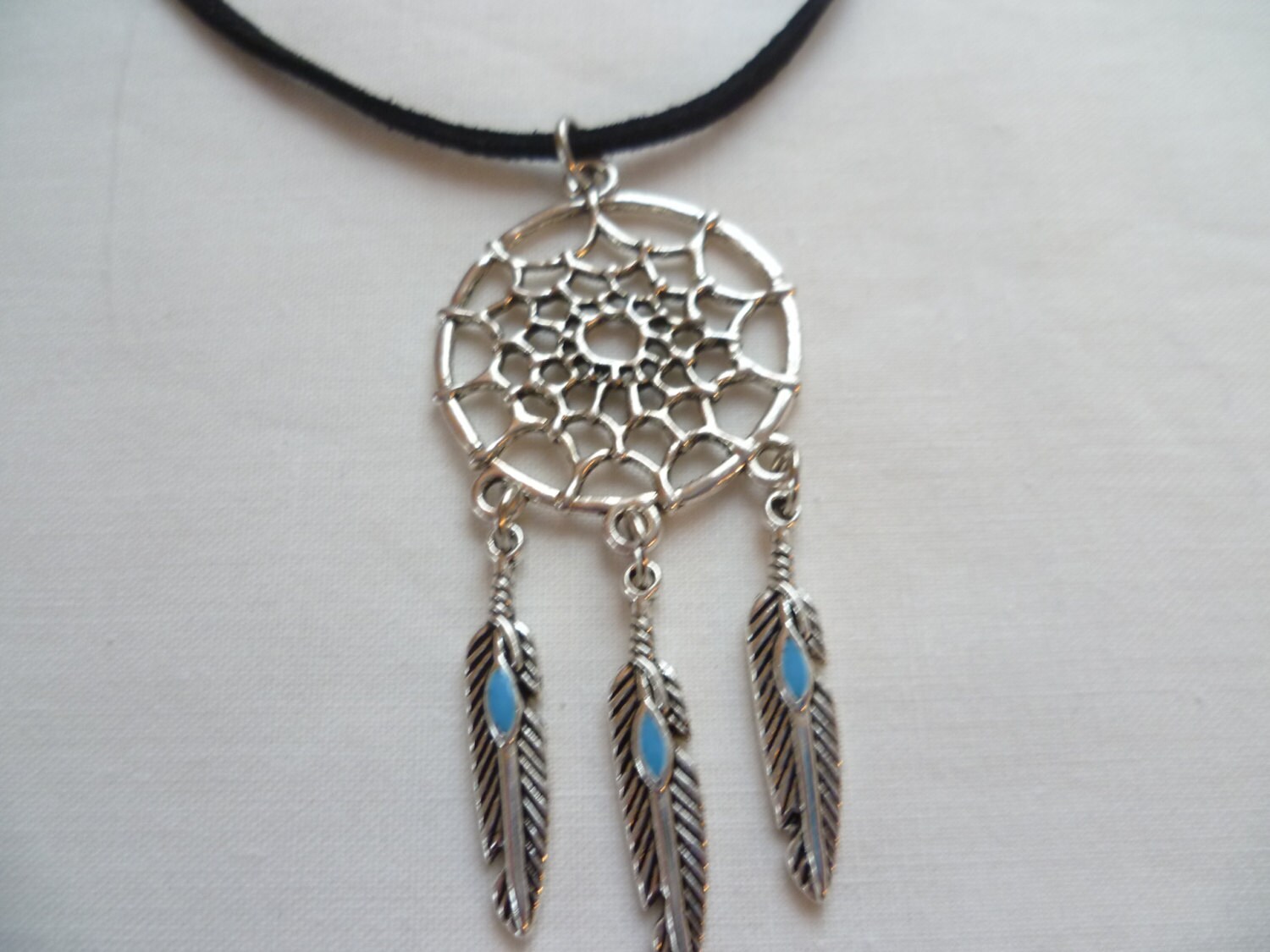 Dream Catcher Necklace Silver Necklacedream Catcher - Etsy
