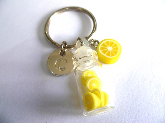 Portachiavi A Forma Di Limone Con Strass E Perle – Ciondolo Per Borsa, Zaino O Chiavi, Regalo Estivo Per Donne E Ragazze