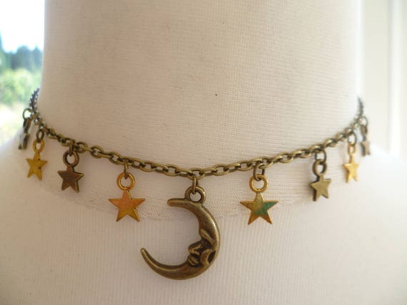 Choker moon and stars deals