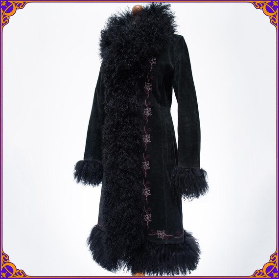 Schwarzer Mantel Wildlederimitat Mantel Only ULTRALÄSSEN