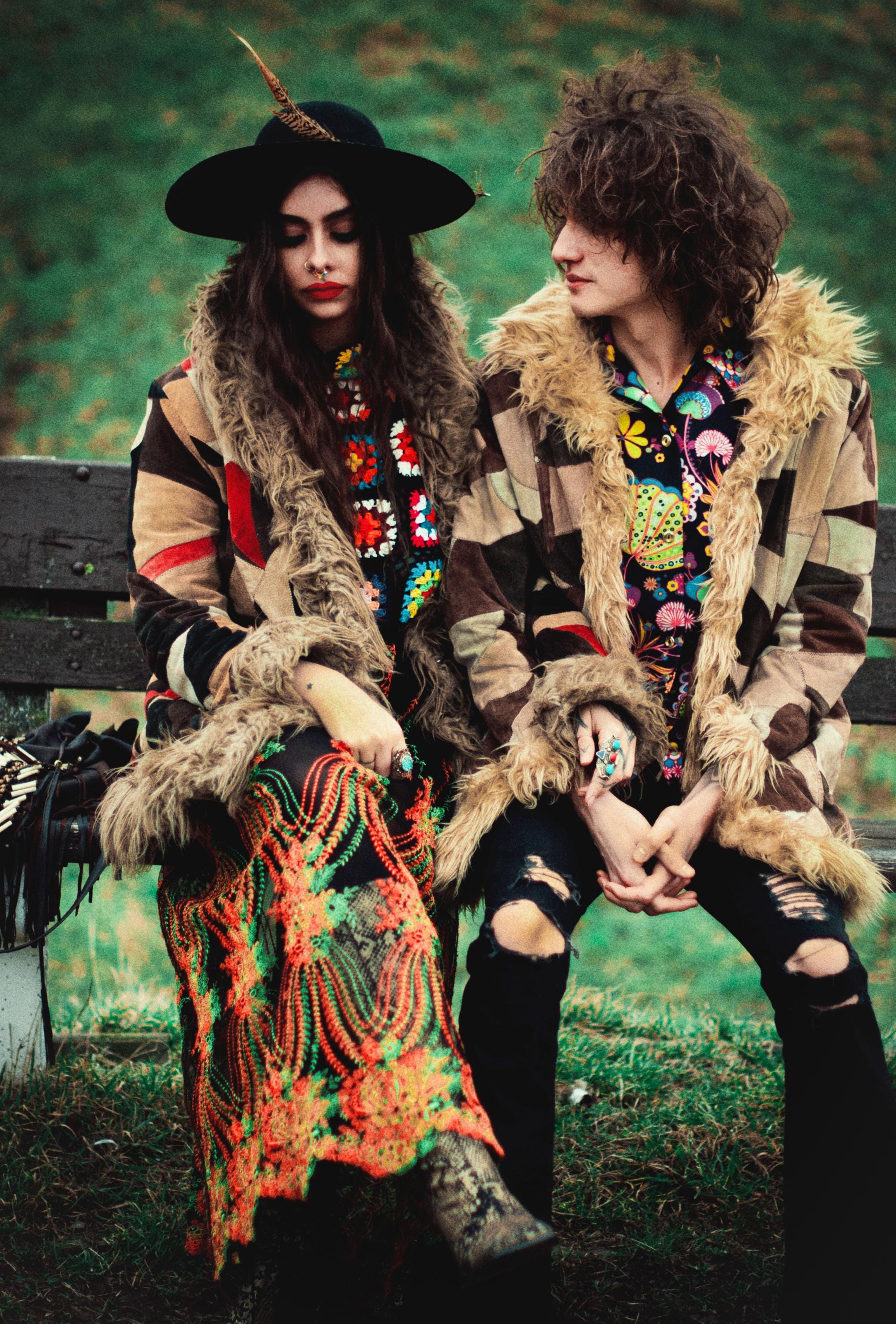 Vintage Suede Leather Patchwork Jacket Stevie Nicks 70s Colorful