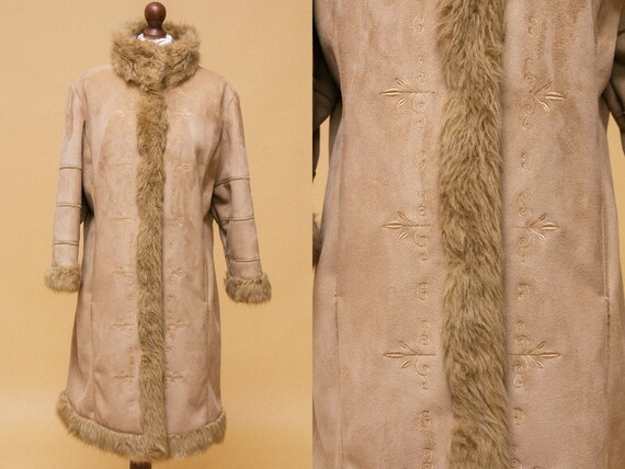 The most GORGEOUS 1960s afghan inspired vegan coat