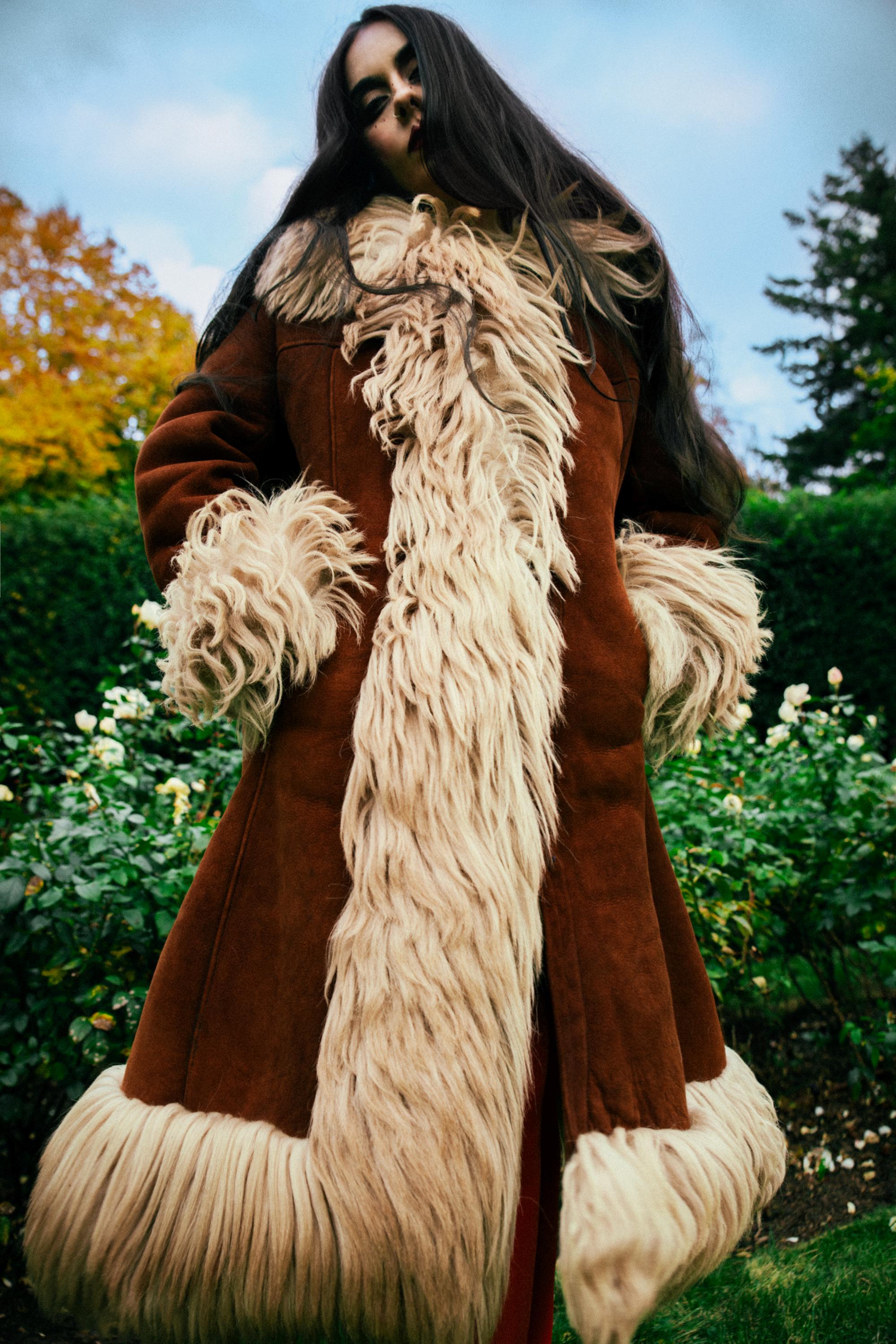 SOLD | Penny Lane Shearling Princess Coat • Vintage Authentic 60s