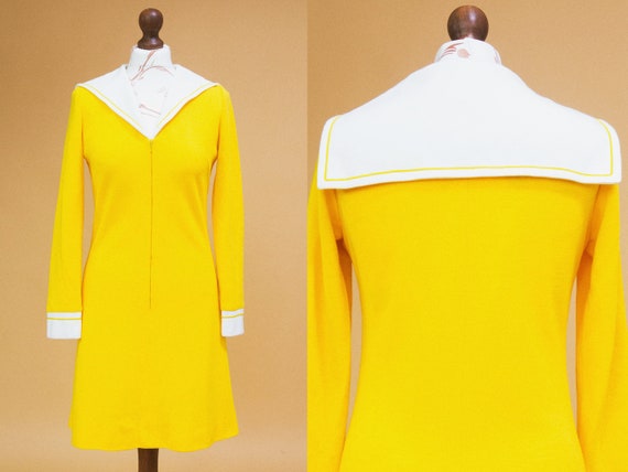 Cute & groovy vintage 1960s mod dress