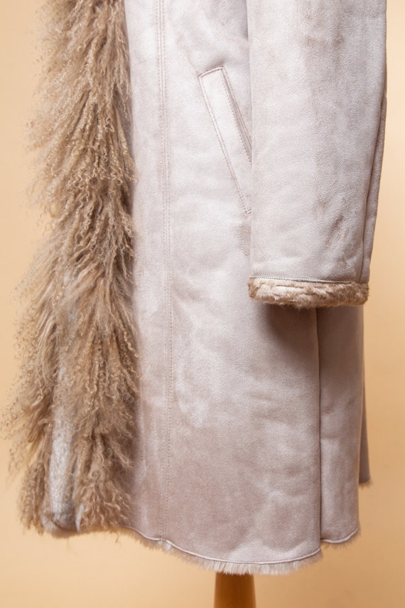 Penny Lane coat! 1970's style faux shearling & mo… - image 6