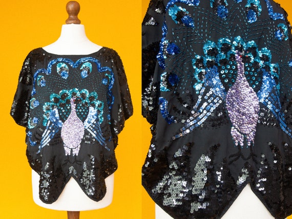 Insane beautiful 70s sequin top. STUDIO 54 vibes