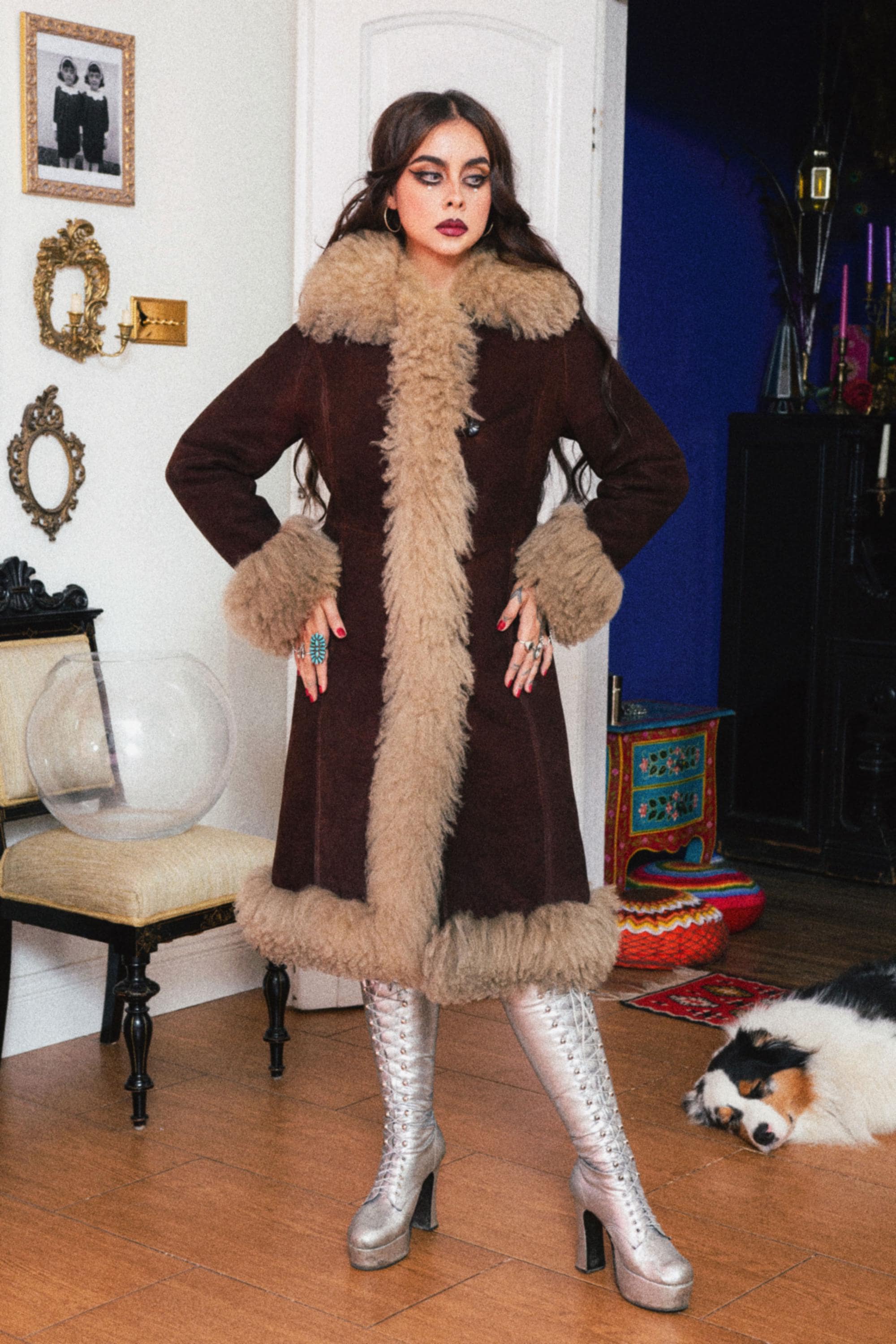 Vintage 70s Penny Lane Coat • Authentic 1960s 1970s Woodstock