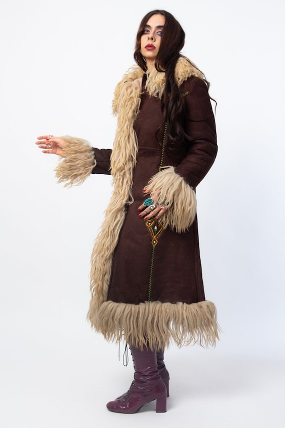 ULTRA RARE ICONIC museum worthy 60s 70s sheepskin… - image 5