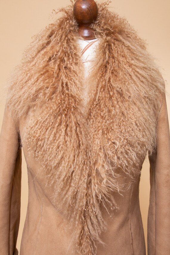 Penny Lane coat! 1970's style faux shearling & mo… - image 3