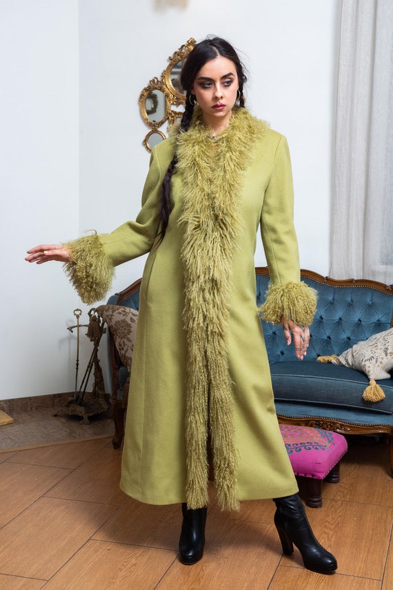 Shaggy 70s wool mongolian sheep fur coat. Penny L… - image 2