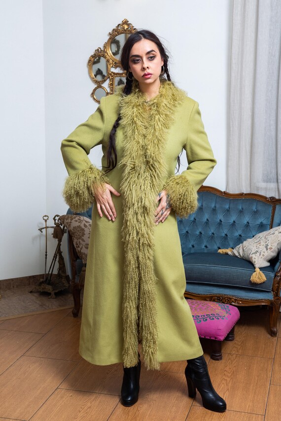 Shaggy 70s wool mongolian sheep fur coat. Penny L… - image 3