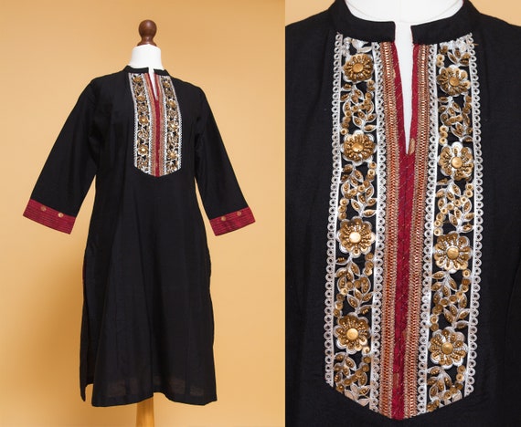 Beautiful embellished 70s style ethnic BIBA hippie