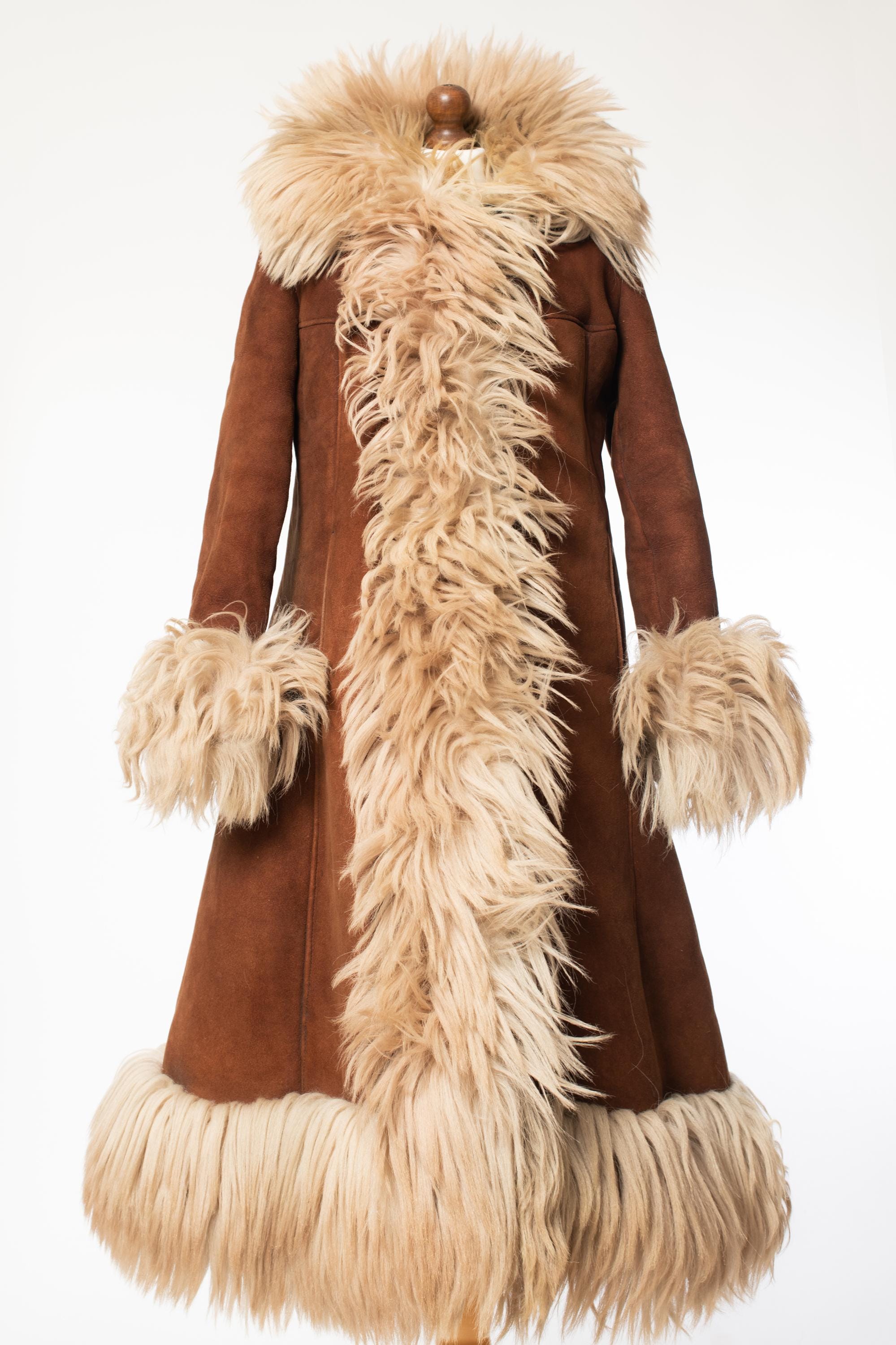SOLD | Penny Lane Shearling Princess Coat • Vintage Authentic 60s