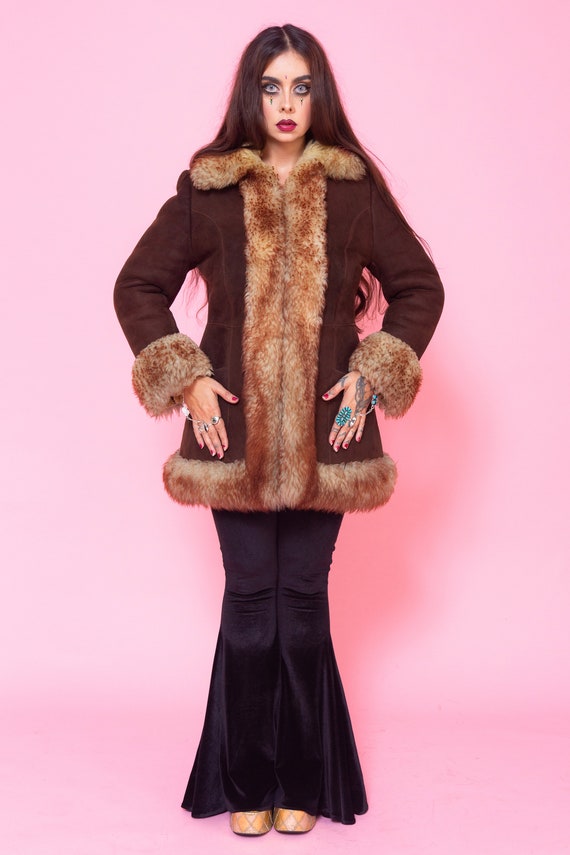 NXBC Winter Faux Fur Coats for Women,Faux Fur Leather Jacket