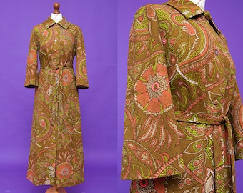 Wunderschöne 1970er Hippie PSYCHEDELIC Robe. So zauberhaft!