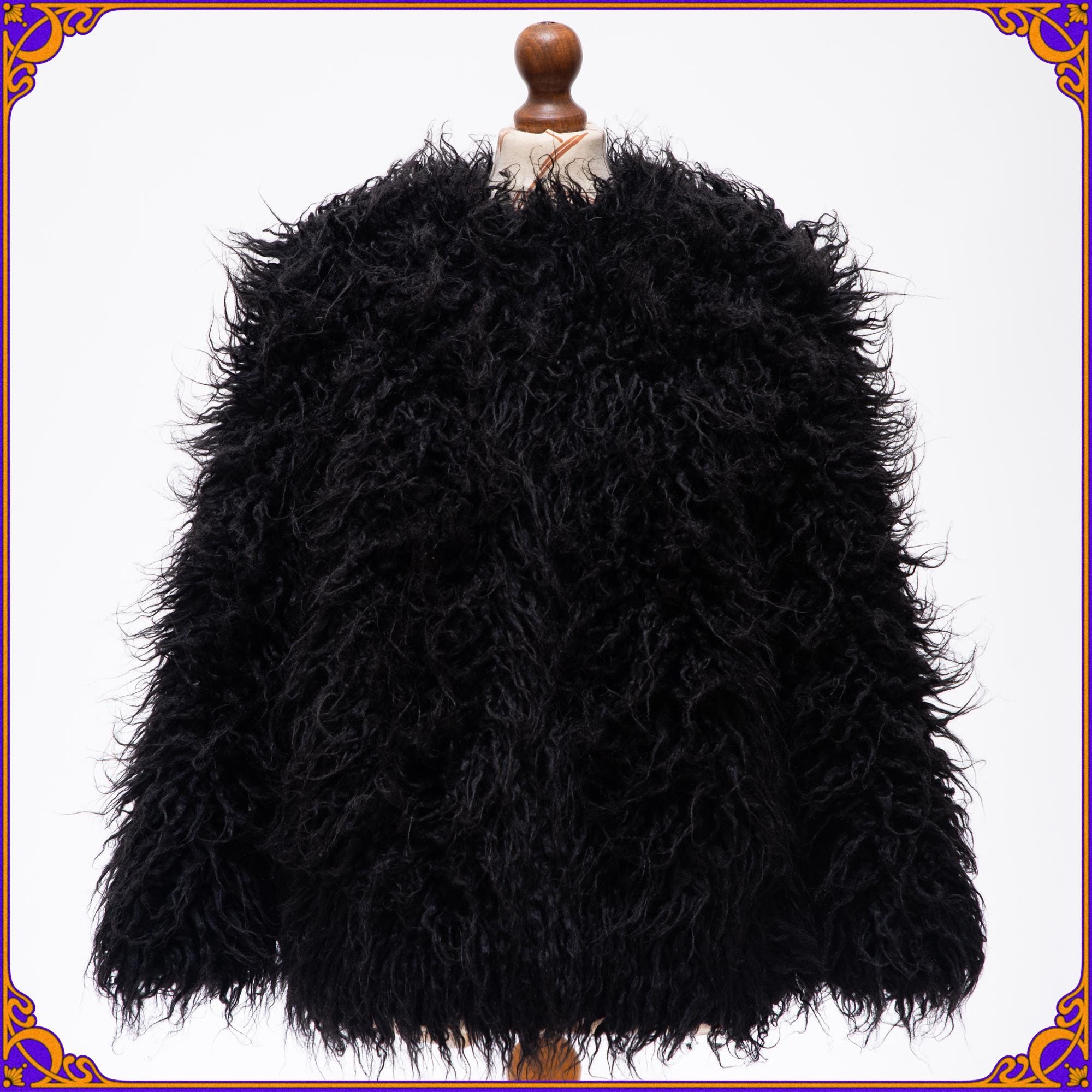 コート PLAIN FW25 TIBET FUR SHORT JACKET (CLA24102 BLACK) Tibet Coat - Etsy