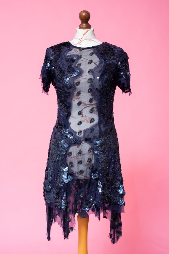 Rare MEADHAM KIRCHHOFF for TOPSHOP Sheer Sequin S… - image 2