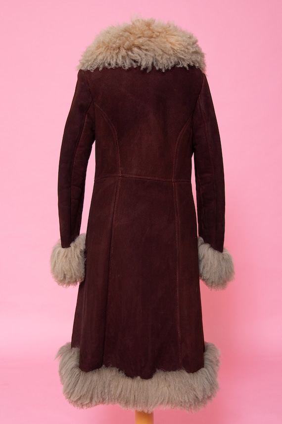 Vintage Penny Lane Shearling Coat Real Sheep Fur Long Woodstock