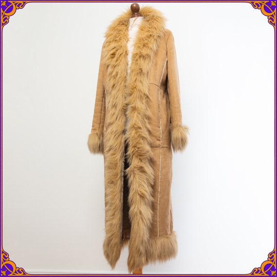 ICONIC Penny Lane 70s afghan boho maxi coat! Vint… - image 1