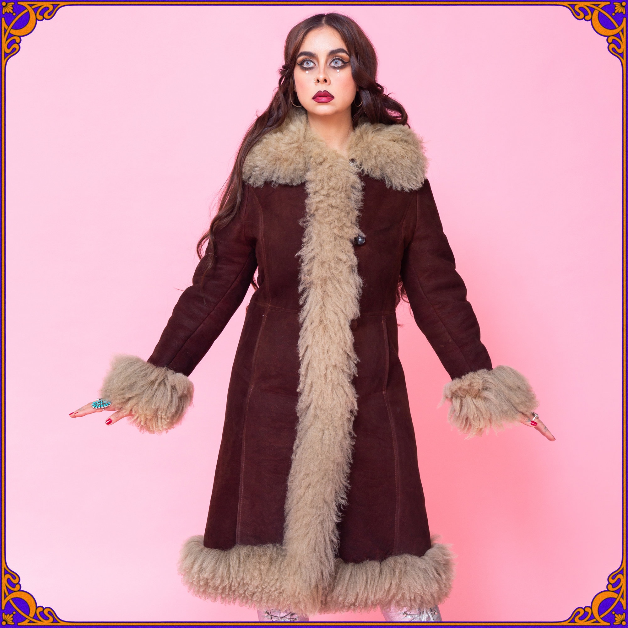 PENNY LANE COAT Vintage 60s 70s Woodstock Sheepskin Shearling Hippie Afghan Coat. 70s Fur Coat. Authentic 70s Vintage Lamb Fur Coat. Size M Etsy Israel