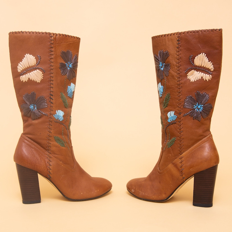 Hippie Peace Handcrafted Boots main image 0