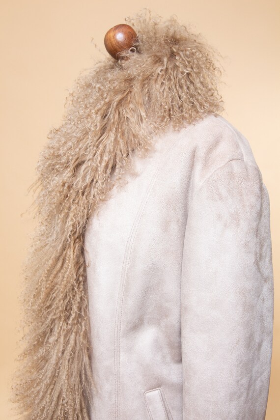 Penny Lane coat! 1970's style faux shearling & mo… - image 5