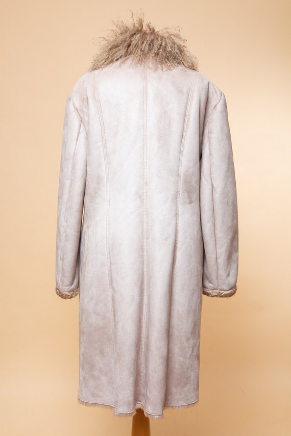 Penny Lane coat! 1970's style faux shearling & mo… - image 7