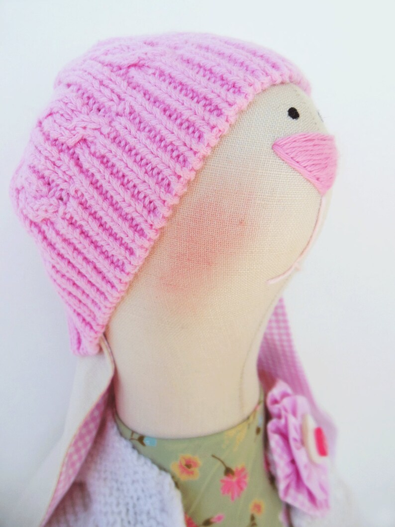 Lizzie Artist bunny Art doll Stuffed toy Rabbit tilda cloth fabric toy OOAK handmade Soft Toy interior Girl gift Kids Decor home 18 45cm