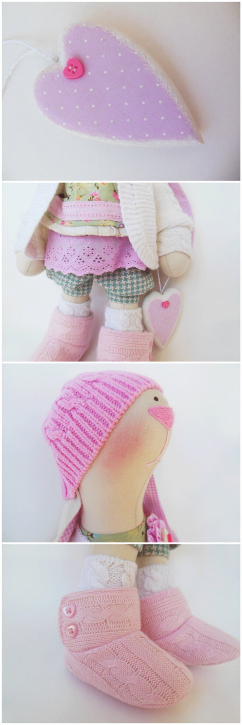 Lizzie Artist bunny Art doll Stuffed toy Rabbit tilda cloth fabric toy OOAK handmade Soft Toy interior Girl gift Kids Decor home 18 45cm