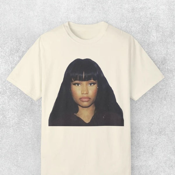 Nicki Minaj Iconic Logo Tee, Edition Hip-Hop Shirt, Urban T-Shirt, Collectible Celebrity Fashion, Unisex Statement Piece, Gift for Fan