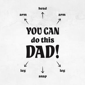Funny Dad Diaper Change Onesie SVG: You Can Do It Arrows (Digital Download)